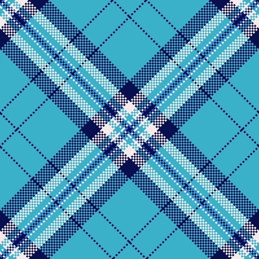 Livingroom tartan textile , pop fabric seamless check. Poster plaid pattern background texture in cyan and blue colors. vector