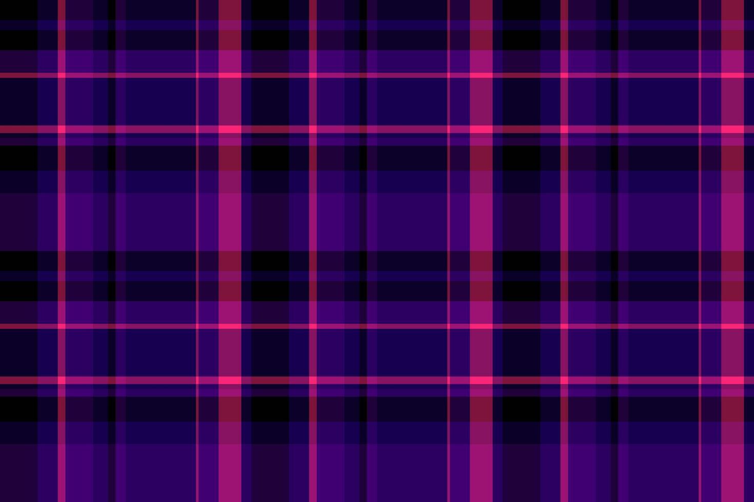 Sexual plaid texture background, folded tartan fabric. National check pattern seamless textile in pink and dark colors. vector