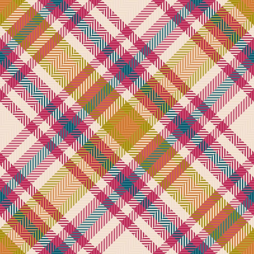 Tile pattern background check, handsome seamless tartan textile. Net texture fabric plaid in light and temptation colors. vector