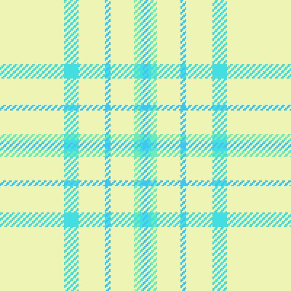 Package fabric texture check, domestic textile pattern. Luxury plaid seamless background tartan in light and cyan colors. vector
