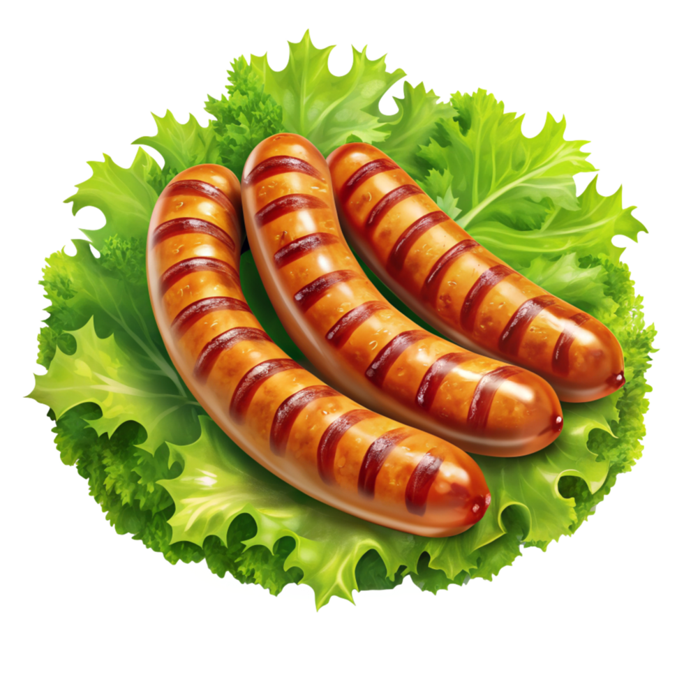 Grilled Sausage Food Design png
