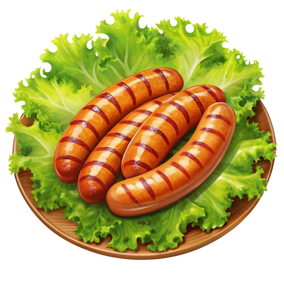 Grilled Sausage Food Graphic png