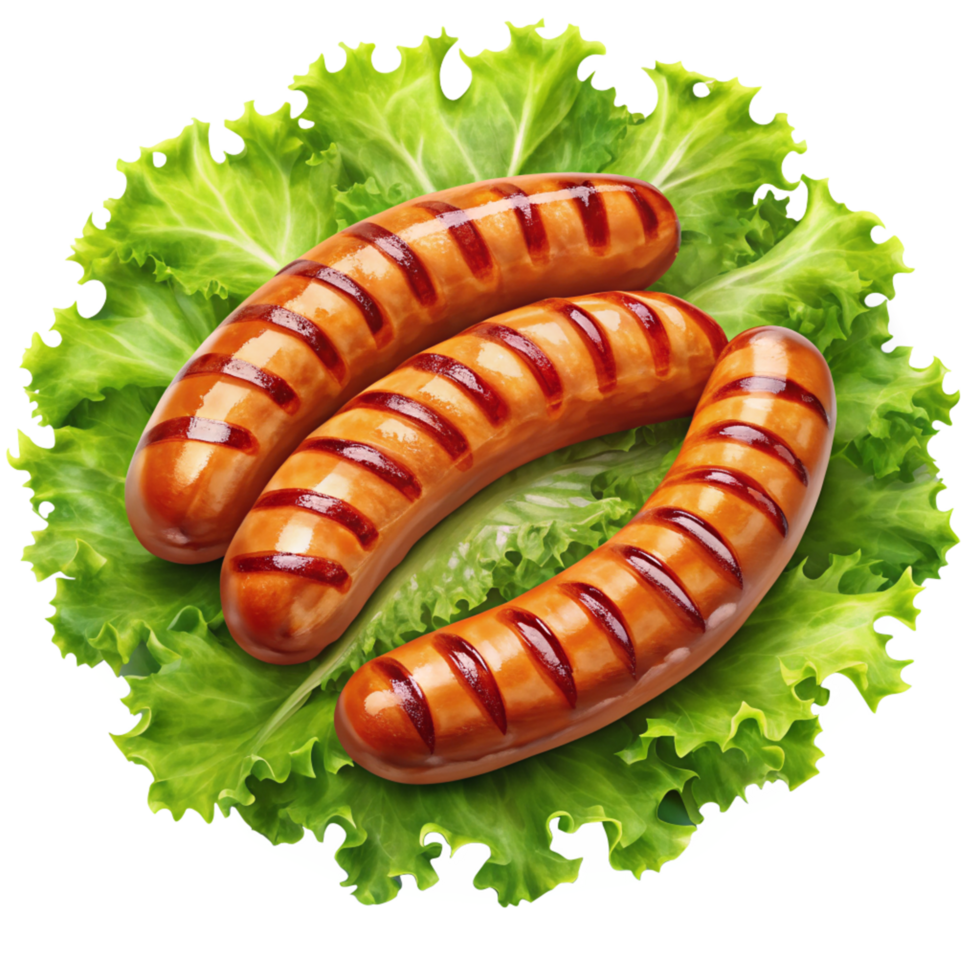 Grilled Sausage Food Concept png