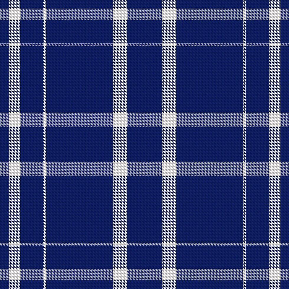 Tartan plaid pattern in blue. Print fabric texture seamless. Check background. vector