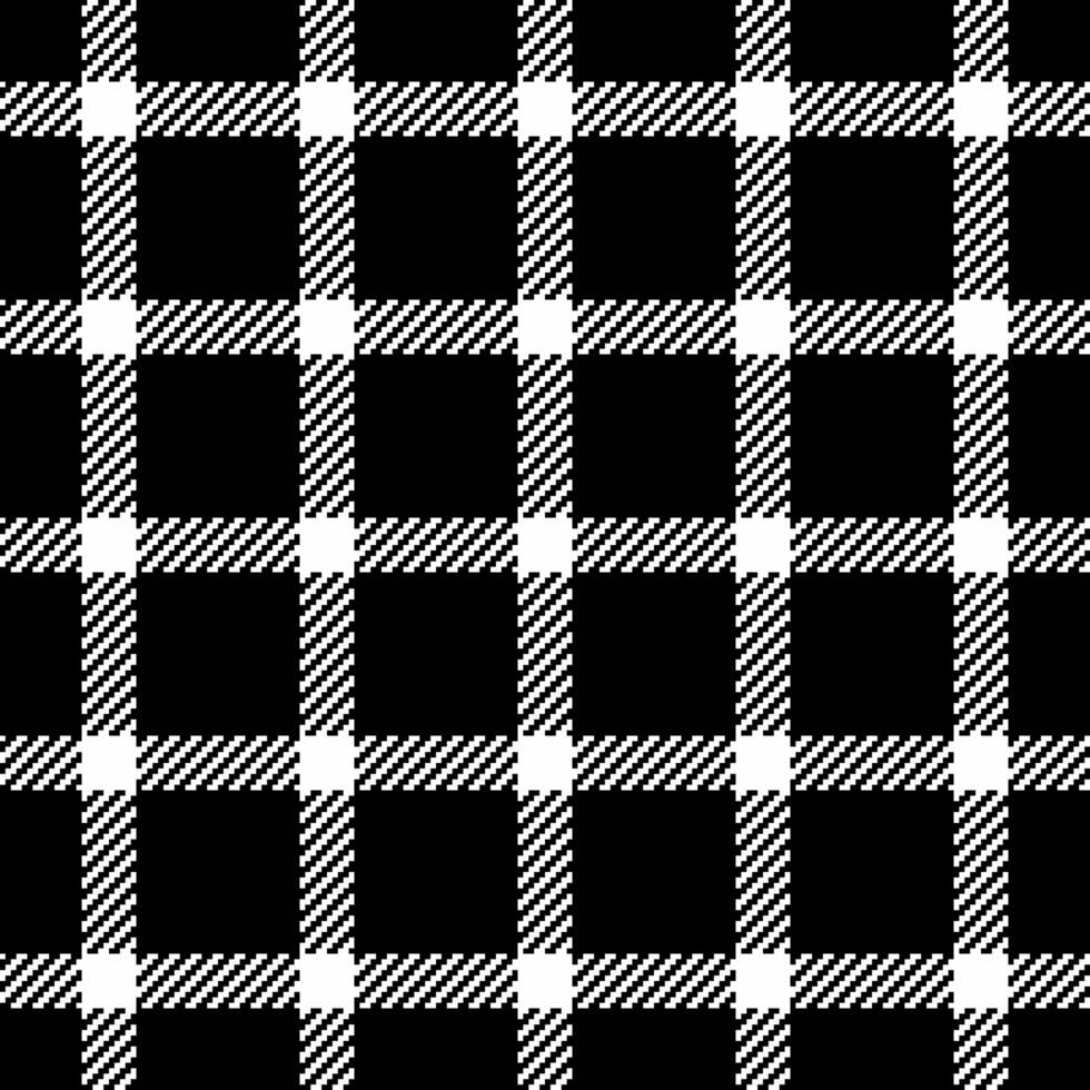 Frame check pattern plaid, commerce textile tartan background. Knot fabric texture seamless in black and white colors. vector
