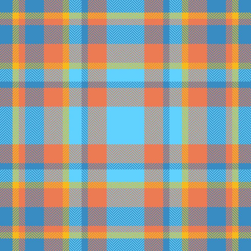 Plaid check pattern. Seamless fabric texture. Tartan textile print. vector