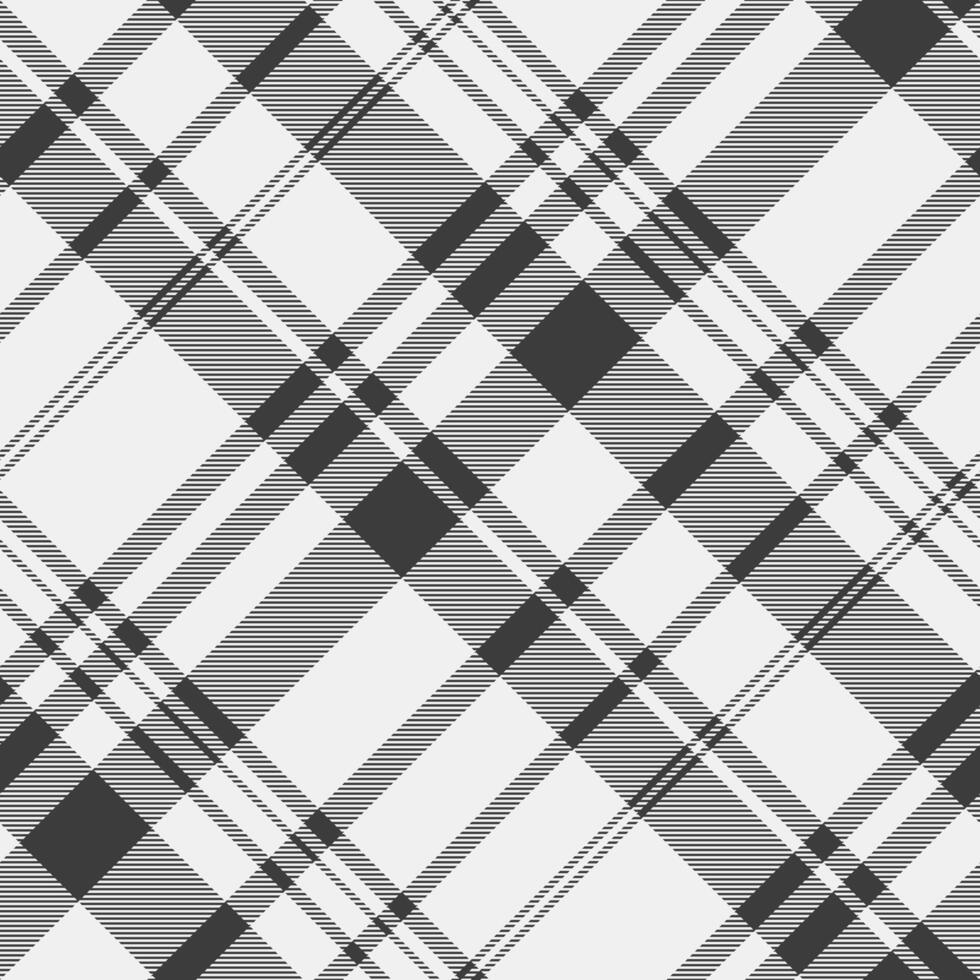 Vertical plaid fabric seamless, interior textile texture tartan. Kilt background pattern check in white and grey colors. vector