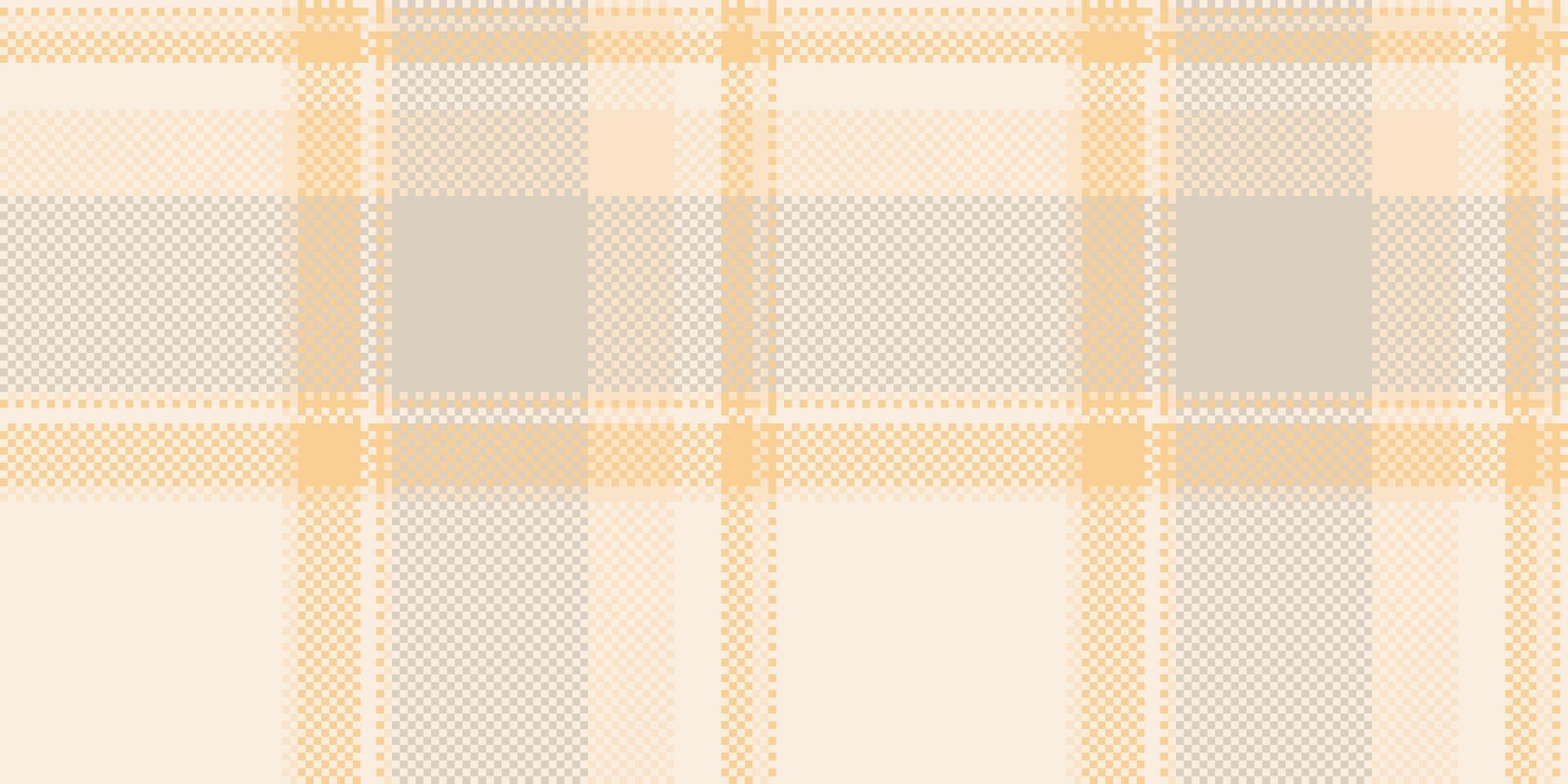 Canadian seamless tartan fabric, kilt check plaid texture. Cute background pattern textile in light and amber colors. vector