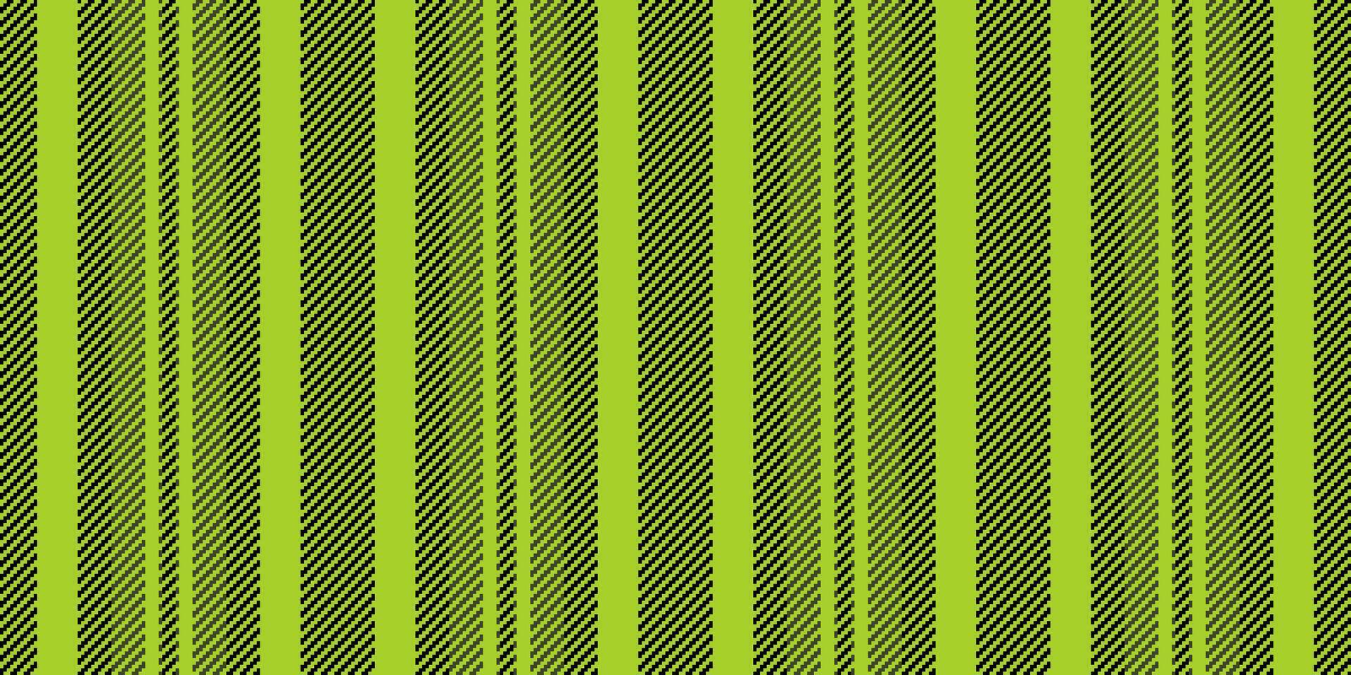 Ceremony lines stripe vertical, site seamless background fabric. Suit texture textile pattern in lime and black colors. vector