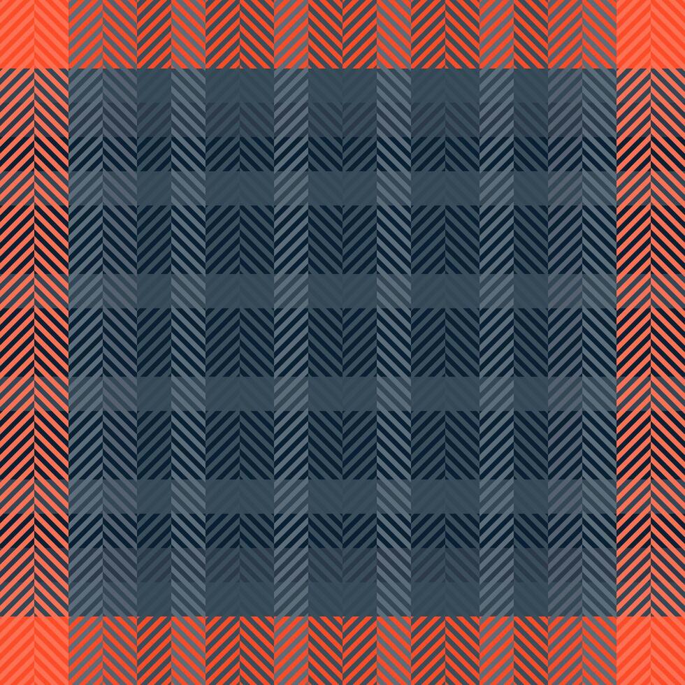 Gentleman seamless fabric, intricate textile tartan plaid. Masculine pattern check background texture in cyan and dark colors. vector