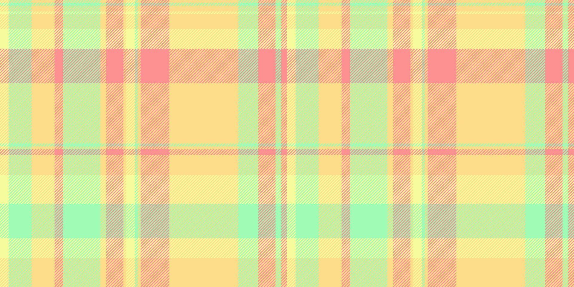 Festival check seamless fabric, customized pattern textile. Contour plaid tartan texture background in amber and green colors. vector
