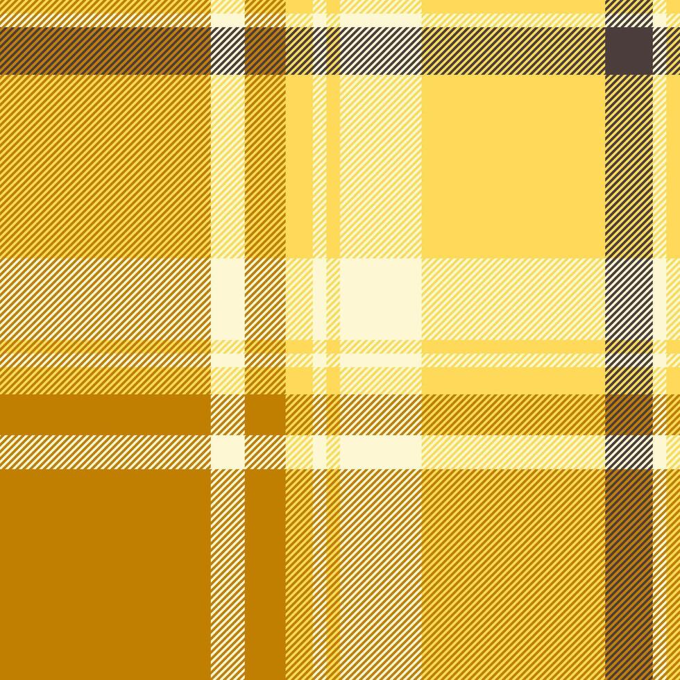 India background fabric plaid, uniform check seamless tartan. Relax pattern texture textile in mustard and amber colors. vector