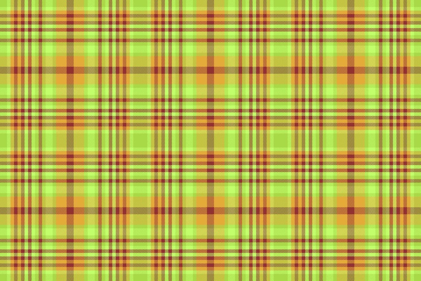 Summertime seamless background pattern, velvet fabric tartan textile. Rectangle texture plaid check in green and red colors. vector