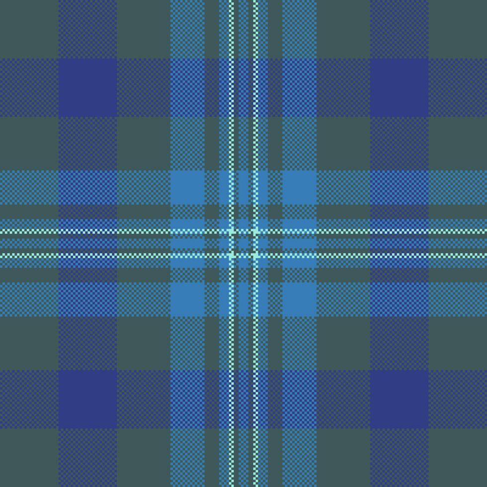 Machinery fabric pattern tartan, sparse plaid textile background. Elegance texture check seamless in teal and blue colors. vector