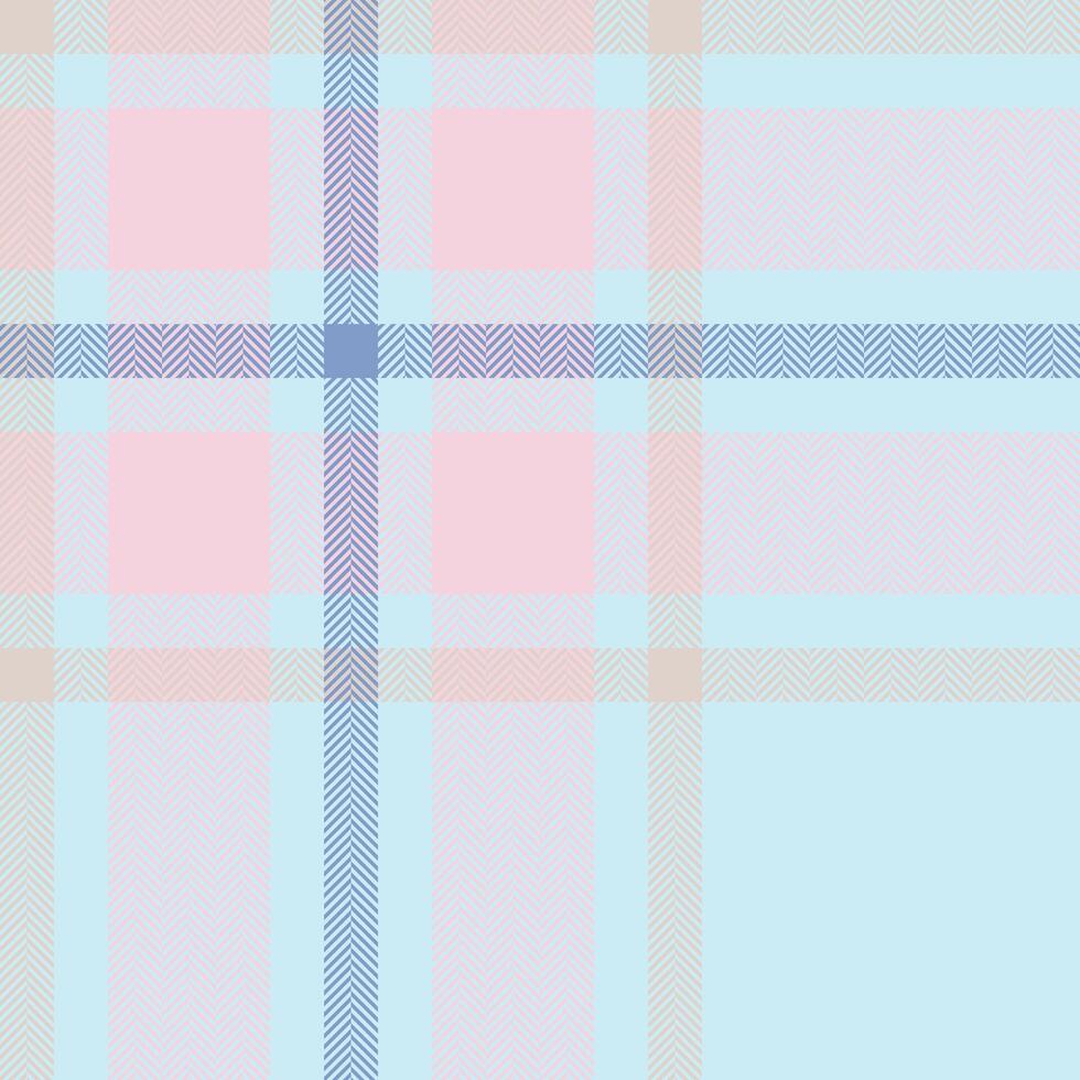Plaid check pattern. Seamless fabric texture. Tartan textile print. vector