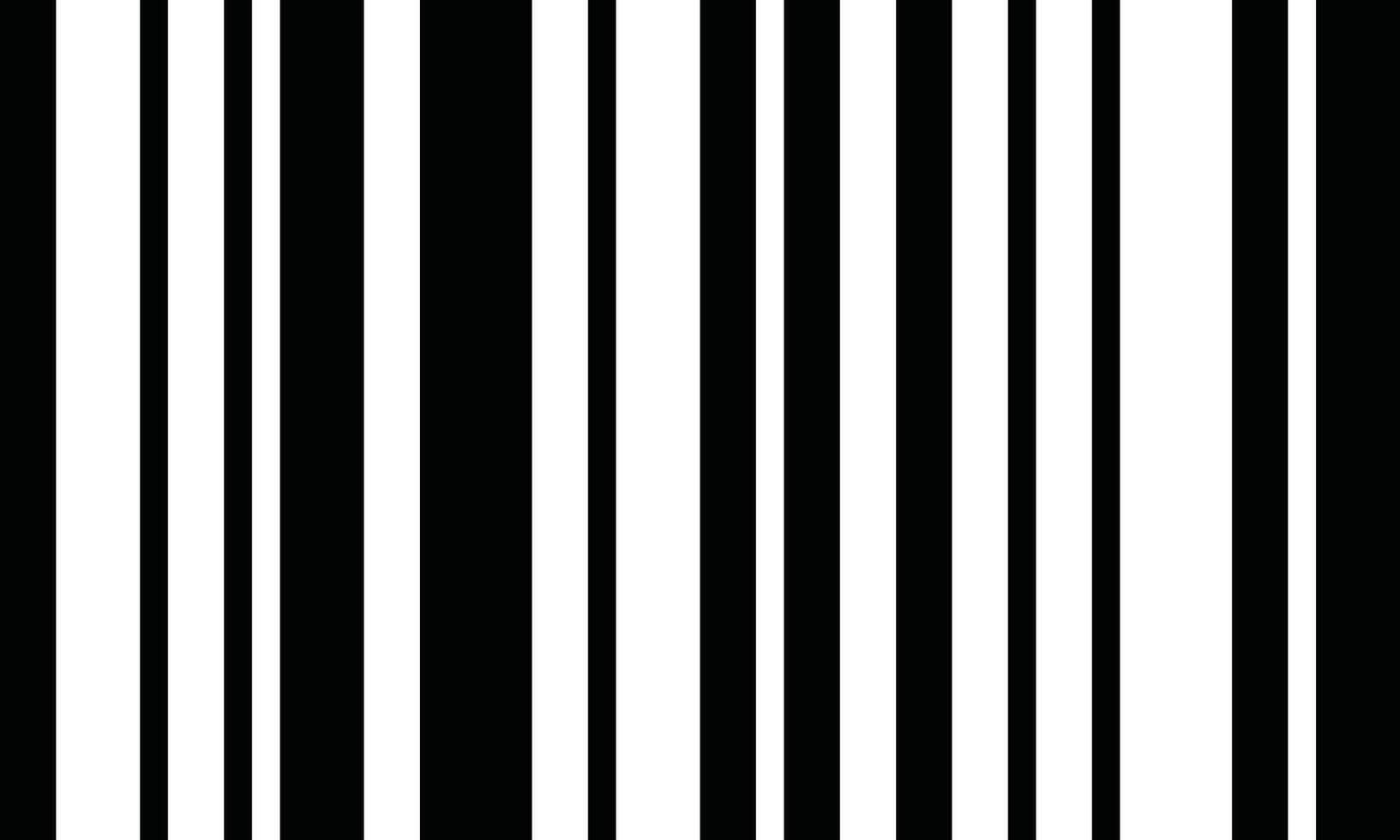 Pattern of vertical stripes, black and white thin and thick lines. Irregular stripe background, seamless texture. Abstract striped geometric design. vector