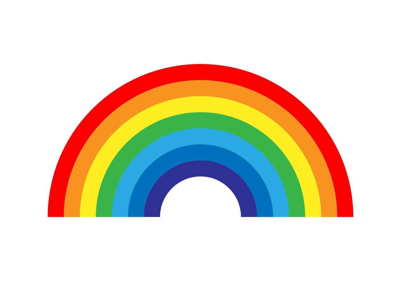 Rainbow illustration. Colorful abstract design. Color graphic symbol rain bow. vector