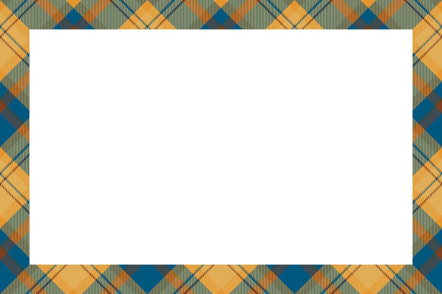 Vintage frame . Scottish border pattern retro style. Tartan plaid ornament. vector