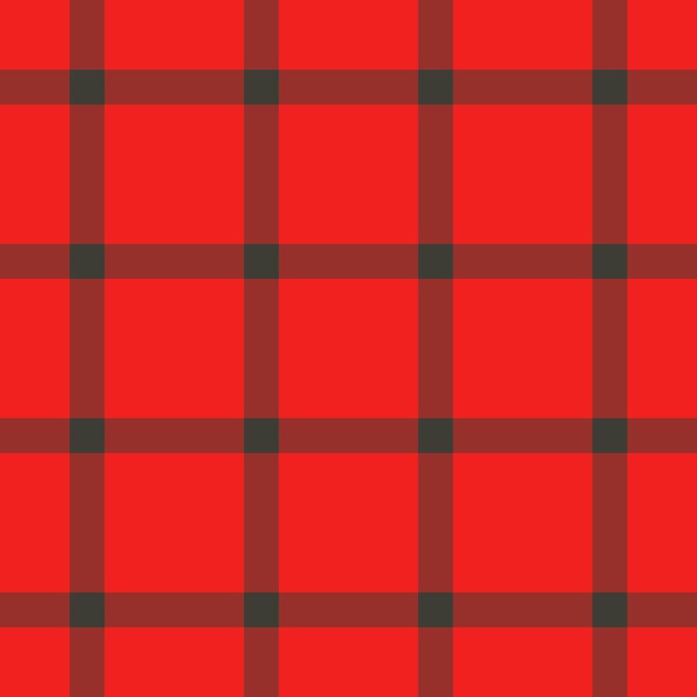 Quiet plaid texture, male textile tartan seamless. Installing check pattern background fabric in red and dark colors. vector