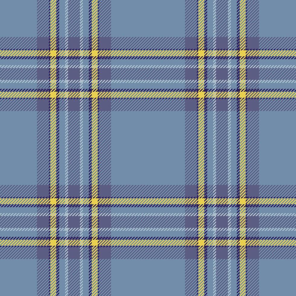 Plaid seamless pattern in blue. Check fabric texture. textile print. vector