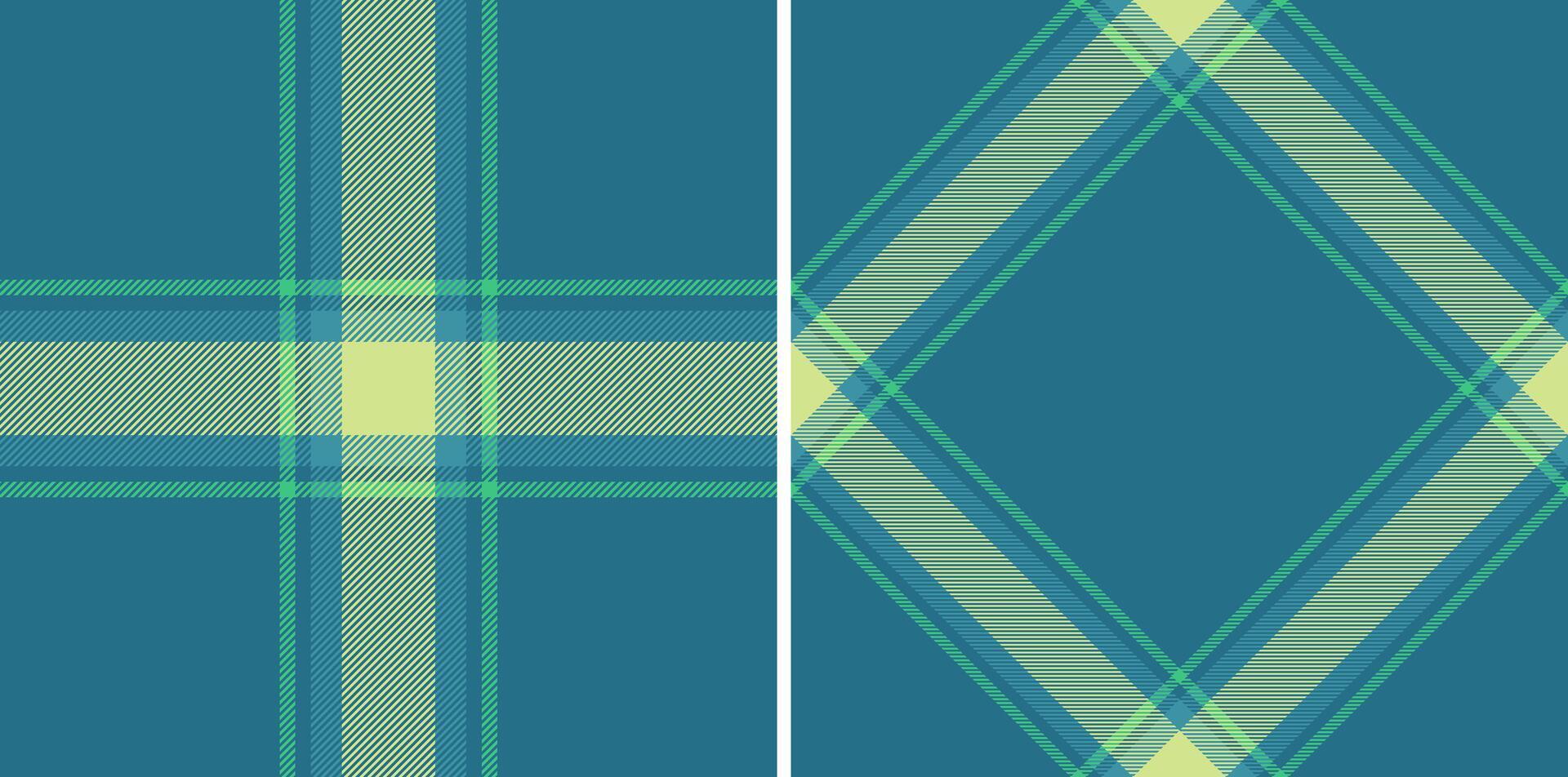 Textile pattern background of texture tartan check with a fabric seamless plaid. Set in sea colors. Perfect fashion choices for any occasion. vector