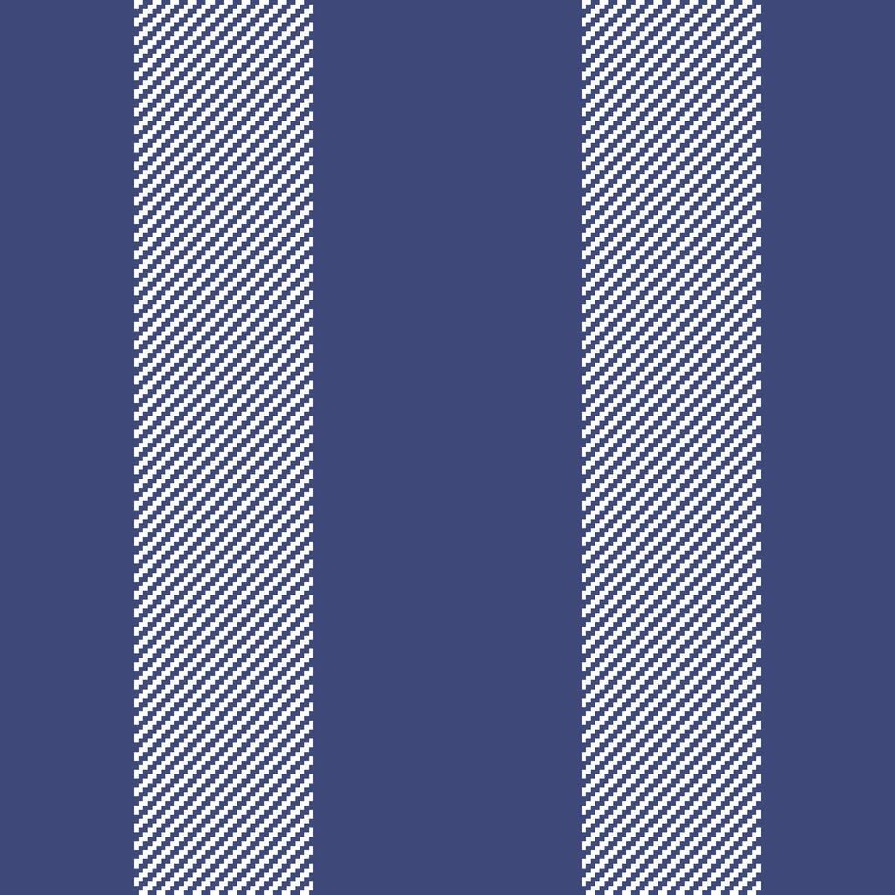 Proud textile lines background, discount seamless pattern texture. Colour stripe vertical fabric in blue and white colors. vector
