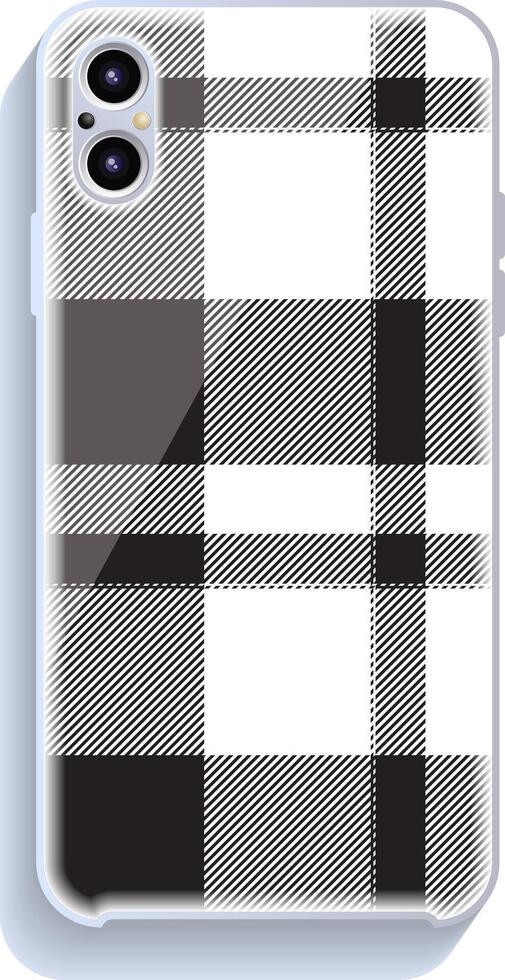 Smartphone cover design mockup. Template geometric pattern for mobile phone back part. Flat design. vector
