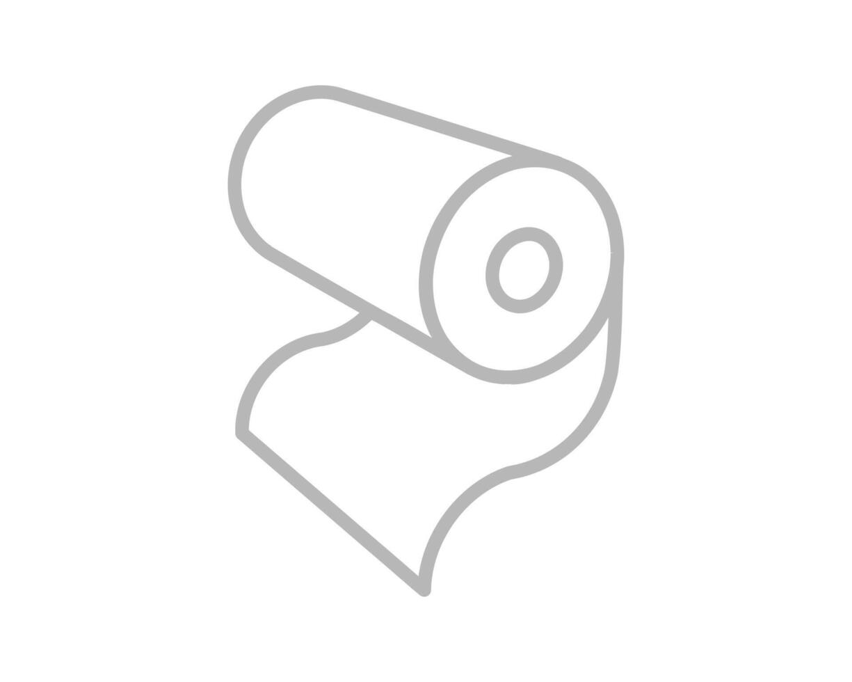 Textile roll icon. Paper tube illustration design for kitchen cleaning towel, carpet, scroll whatman, fabric. vector