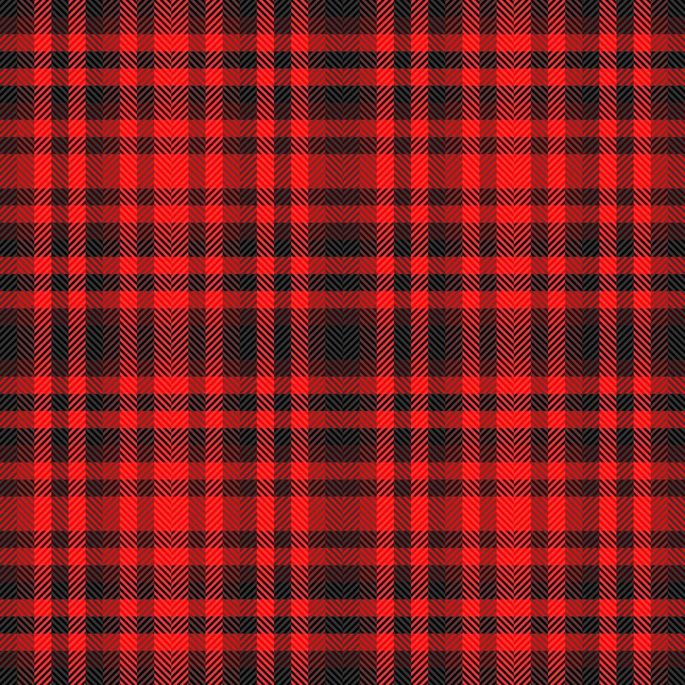 Winter seamless background plaid, scotland tartan texture. Greeting card fabric pattern check textile in red and dark colors. vector