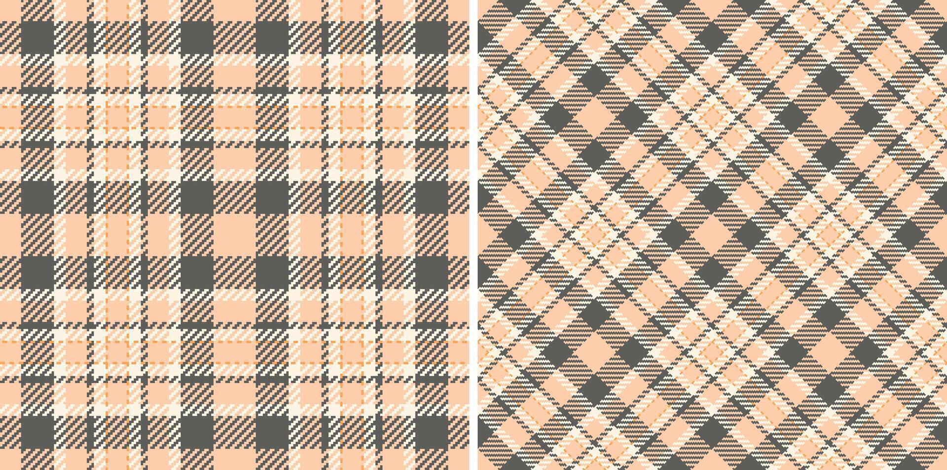 Seamless background of check pattern plaid with a fabric textile texture tartan. vector