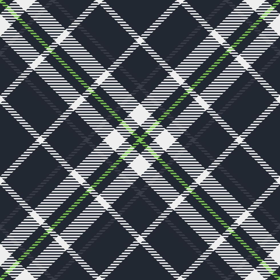 Oktoberfest plaid check texture, gift card background seamless . Repetitive tartan textile fabric pattern in dark and white colors. vector