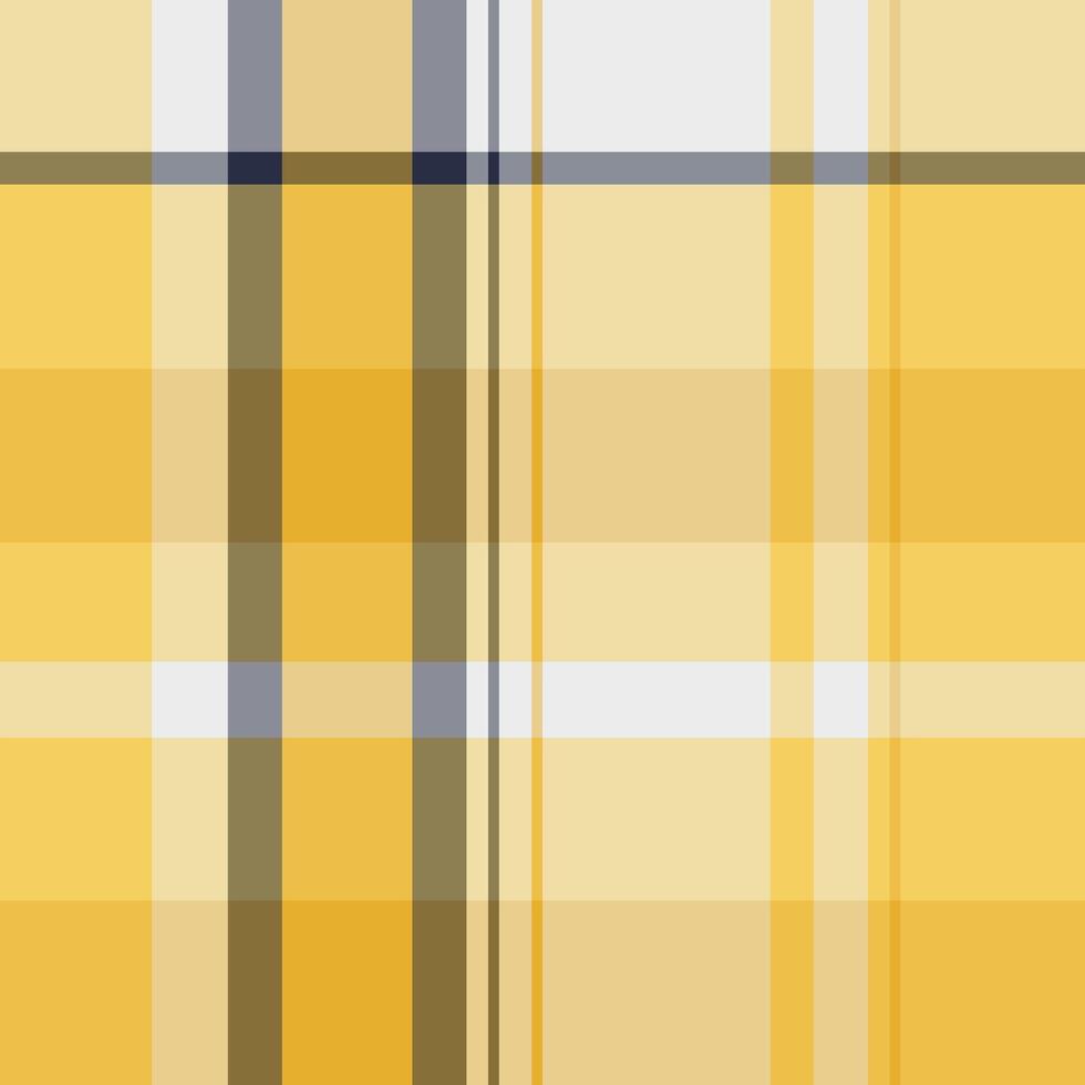 Fade tartan background check, floor seamless textile texture. Harvest pattern plaid fabric in amber and yellow colors. vector