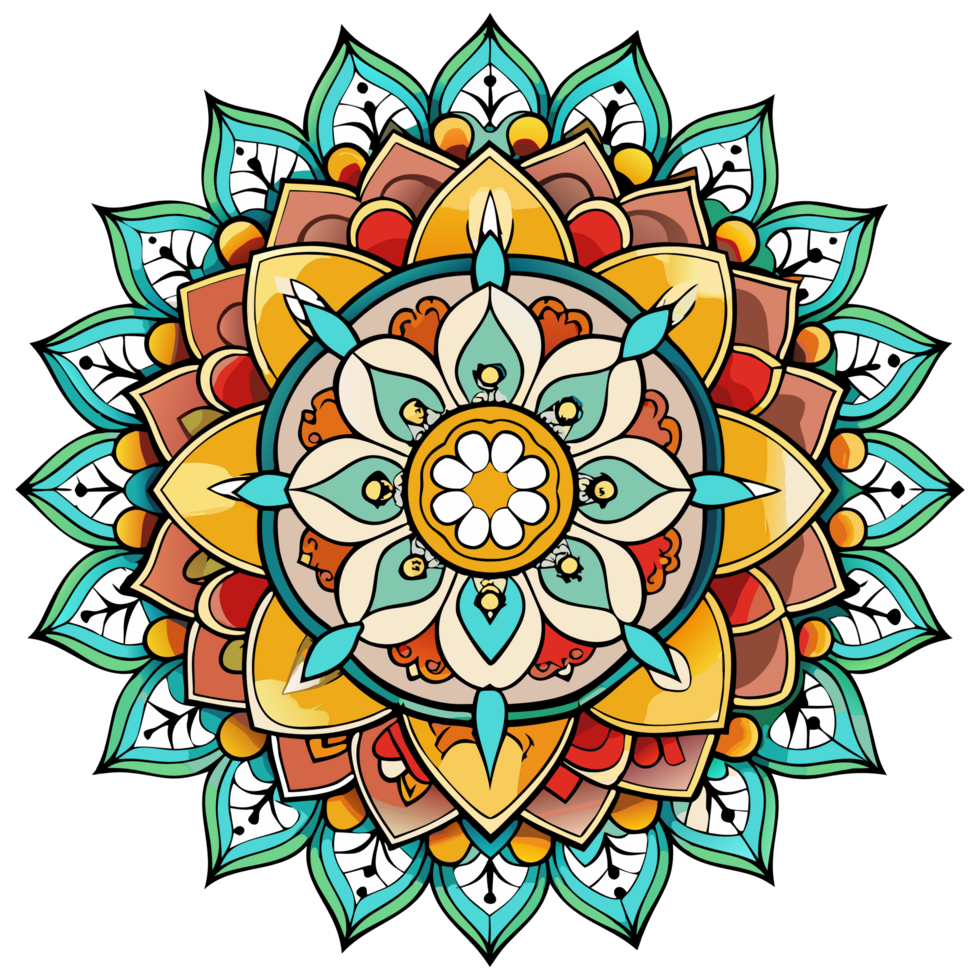mandala ornamento elemento png