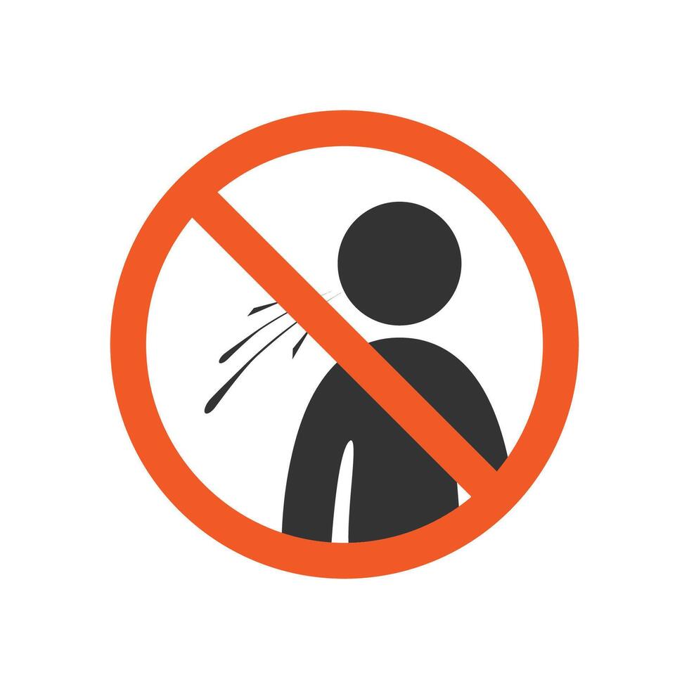 Do not spit here sign icon illustration isolated. vector
