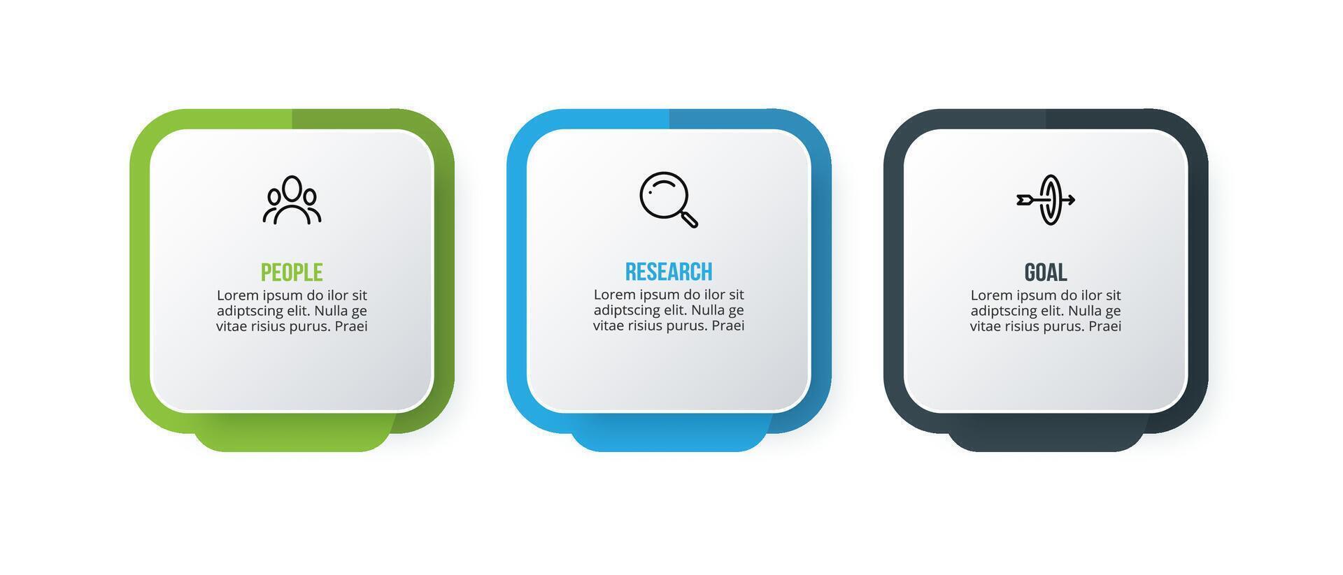 Business concept infographic template with option. vector