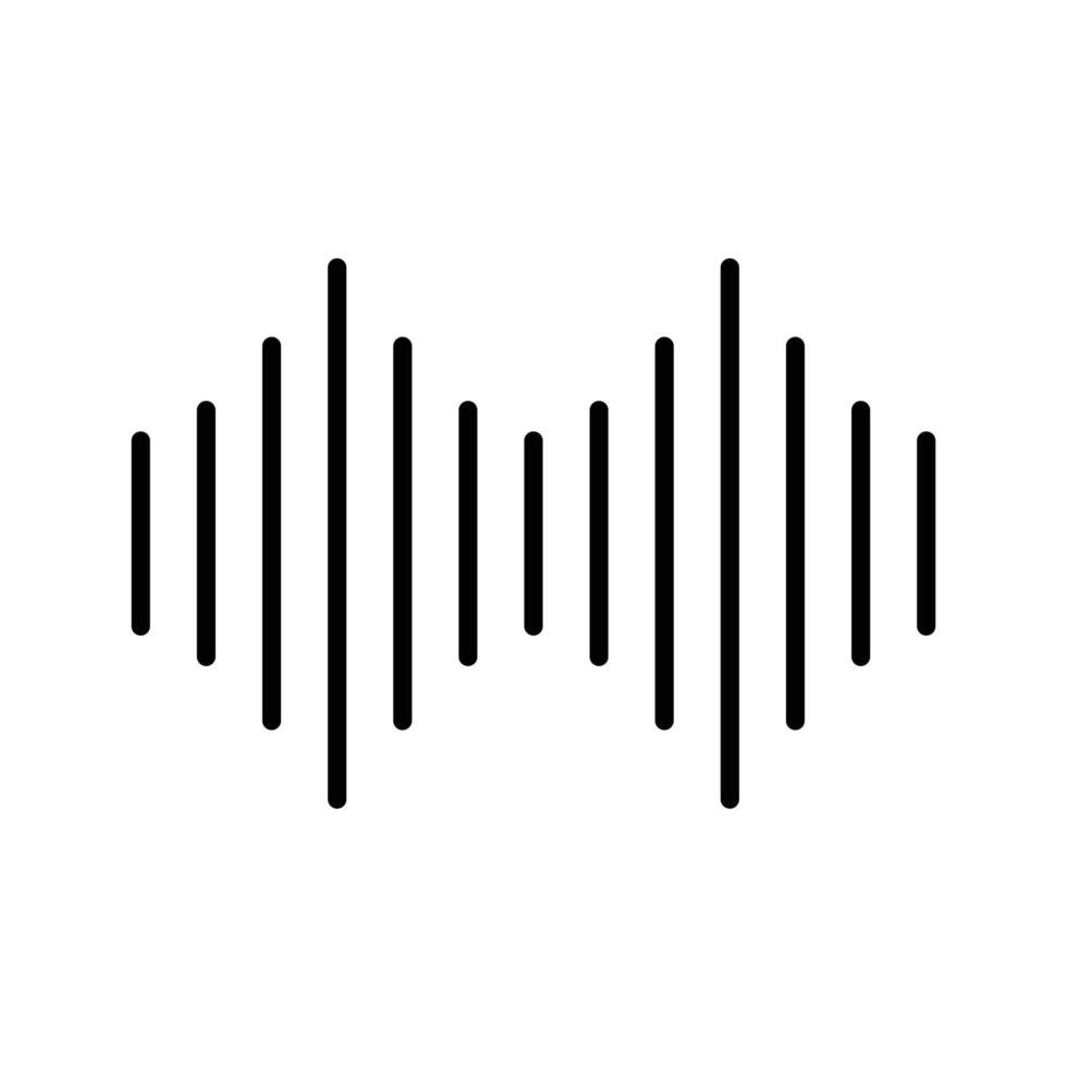 audio wave equalizer icon design template vector