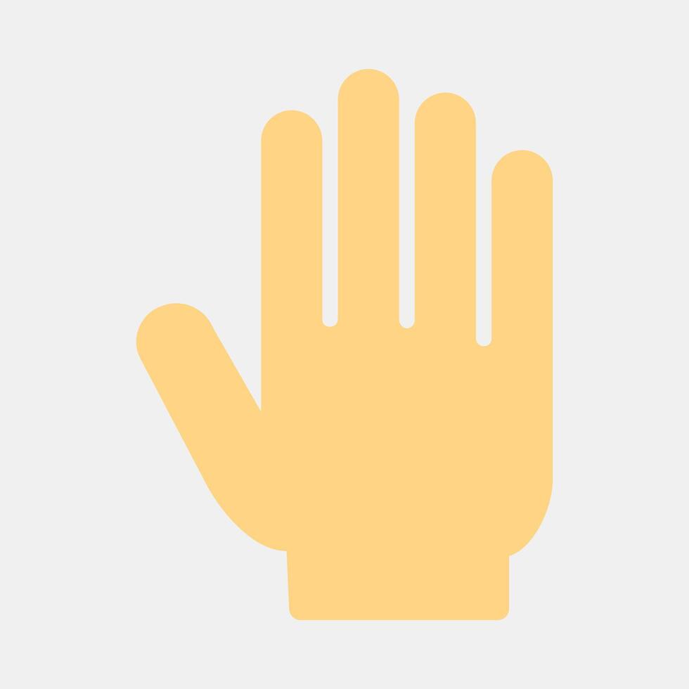 Icon hands up. USA general election elements. Icons in flat style. Good for prints, posters, infographics, etc. vector