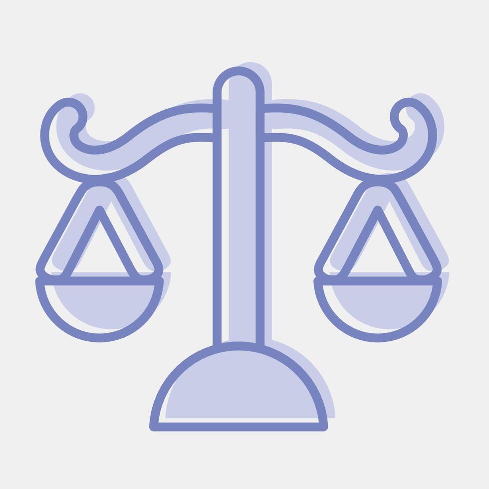 Icon scale. USA general election elements. Icons in blue round style. Good for prints, posters, infographics, etc. vector