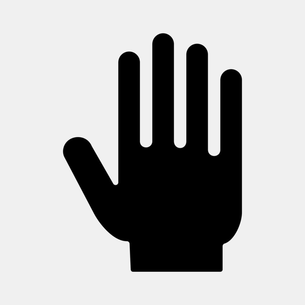 Icon hands up. USA general election elements. Icons in glyph style. Good for prints, posters, infographics, etc. vector
