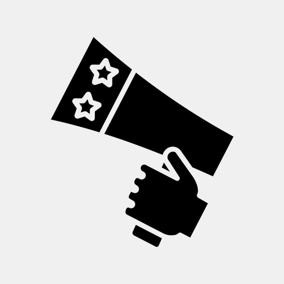 Icon campaign. USA general election elements. Icons in glyph style. Good for prints, posters, infographics, etc. vector