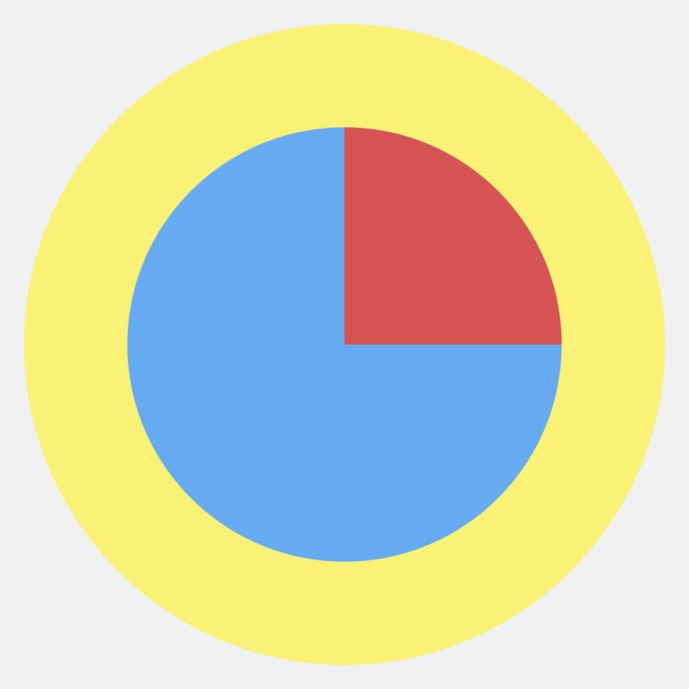 Icon pie charts. USA general election elements. Icons in color mate style. Good for prints, posters, infographics, etc. vector