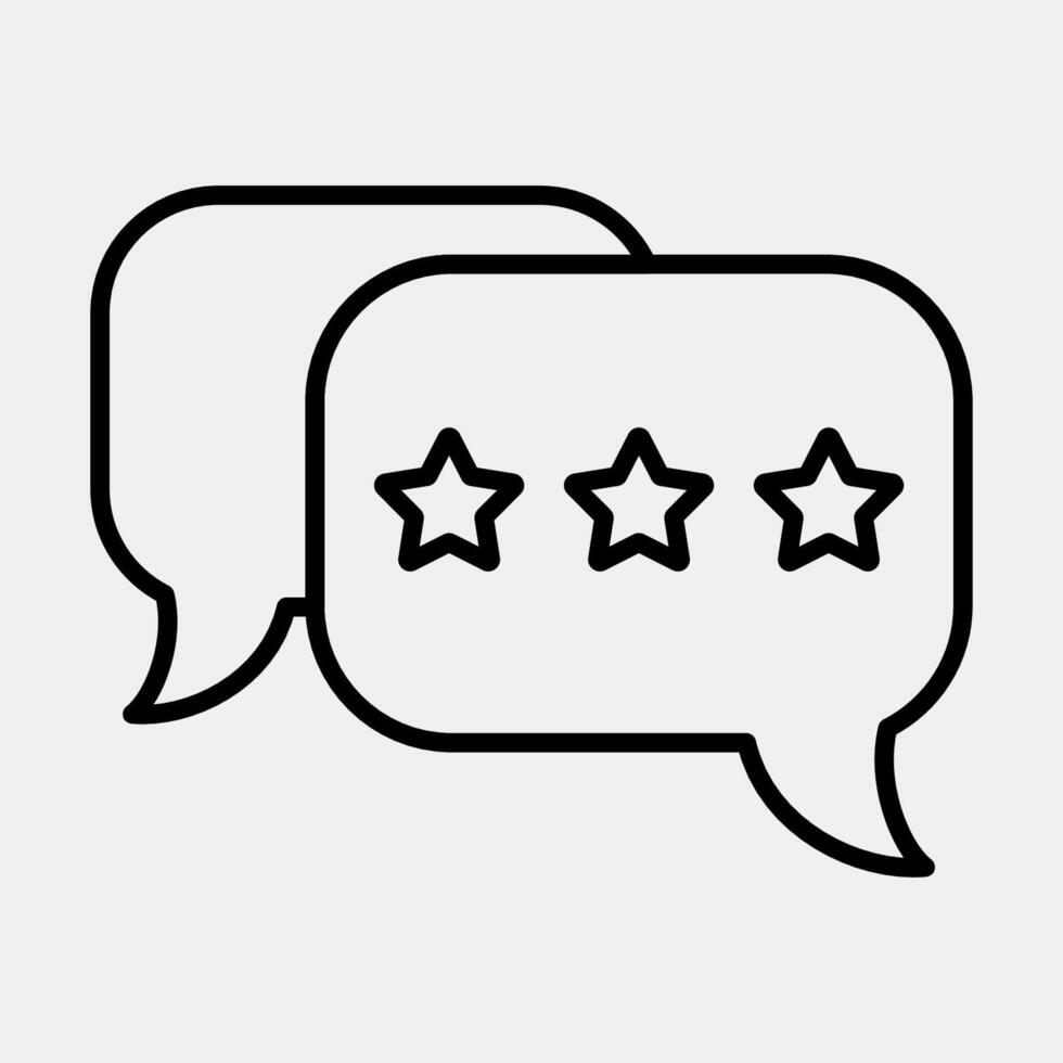 Icon chat. USA general election elements. Icons in line style. Good for prints, posters, infographics, etc. vector
