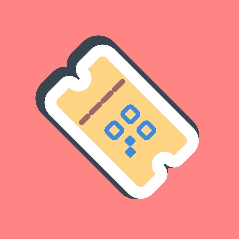 Sticker ticket. Barcode and qr code elements. Good for prints, posters, logo, advertisement,infographics, etc. vector