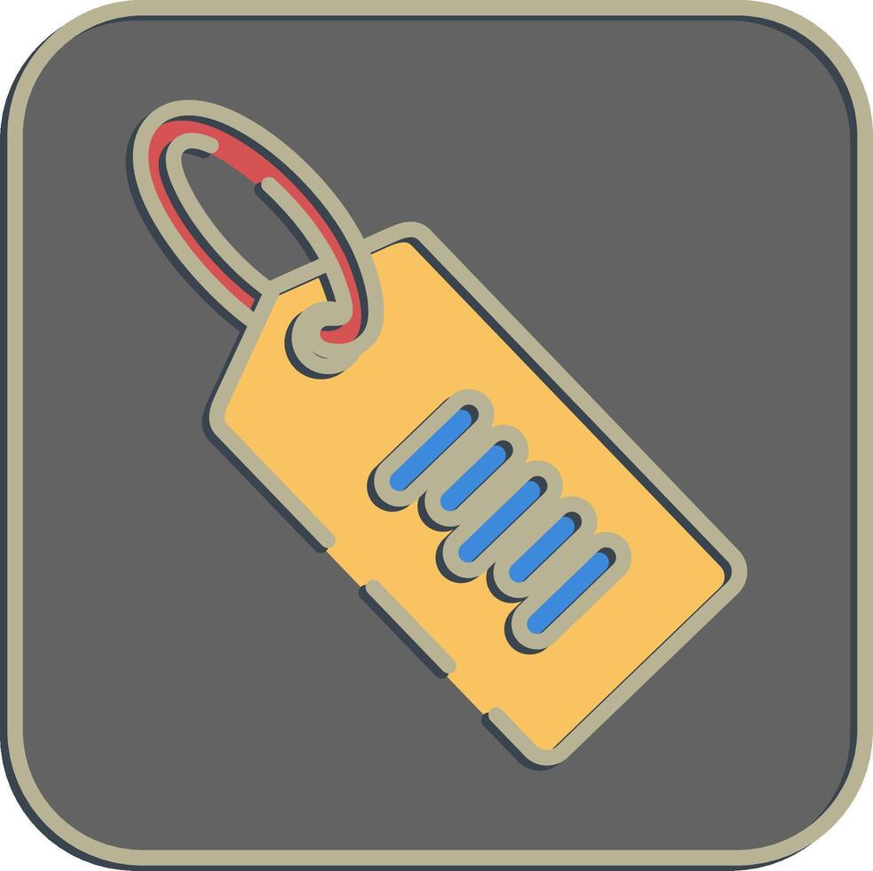 Icon product tag. Barcode and qr code elements. Icons in embossed style. Good for prints, posters, logo, advertisement,infographics, etc. vector