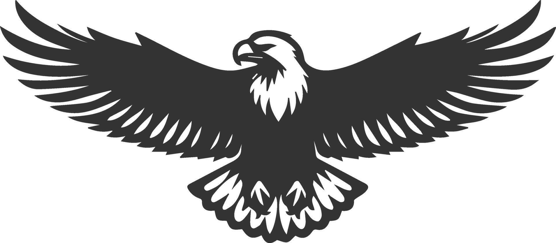 eagle bird icon silhouettes illustration vector
