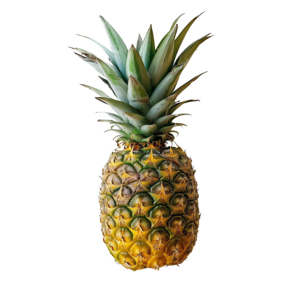 A vibrant pineapple isolated on a transparent background png