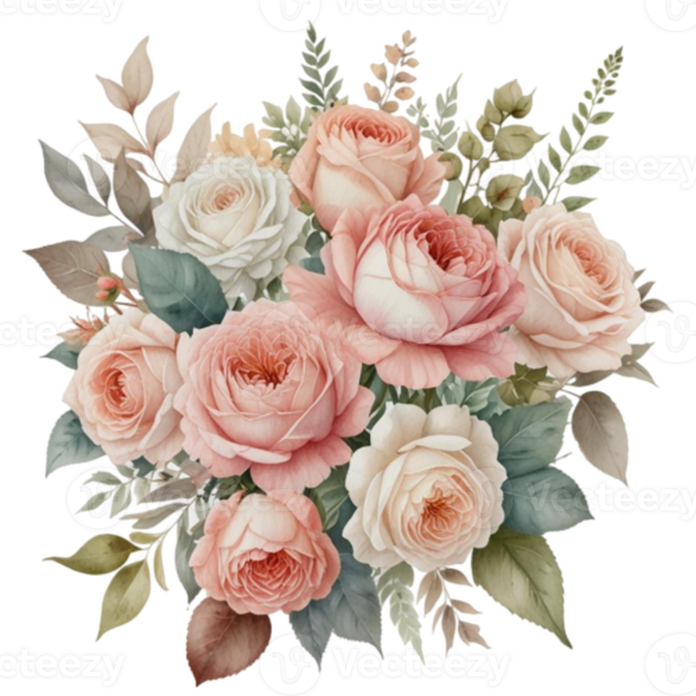 Watercolor Floral Bouquet png