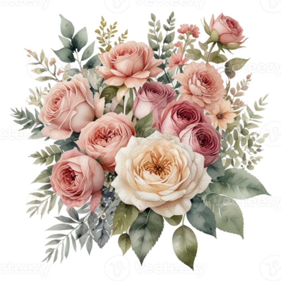Watercolor Floral Bouquet png