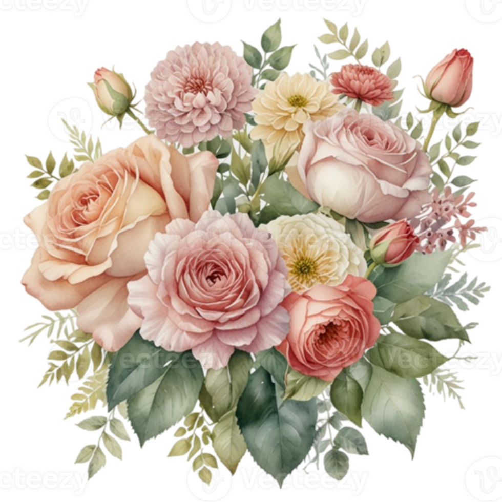 Watercolor Floral Bouquet png