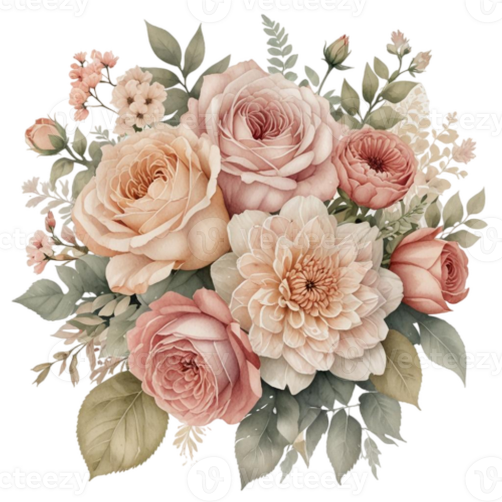 Watercolor Floral Bouquet png